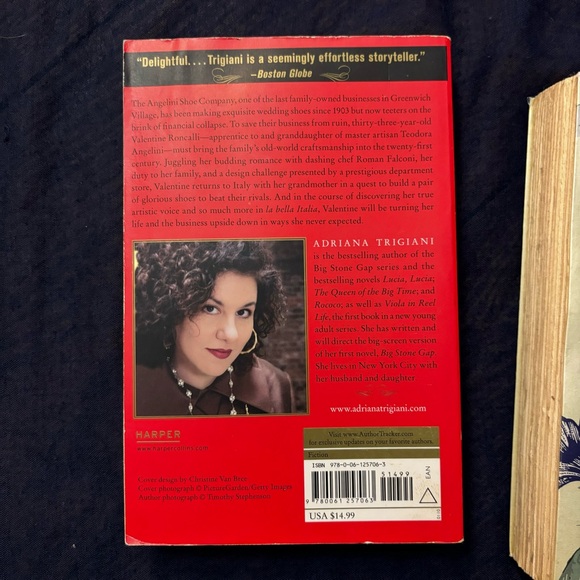 Adriana Trigiani Book Set - Very Valentine & The Shoemaker’s Wife Novel Duo - Picture 7 of 16